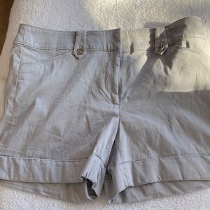 White House Black Market Light Gray Women's Shorts
